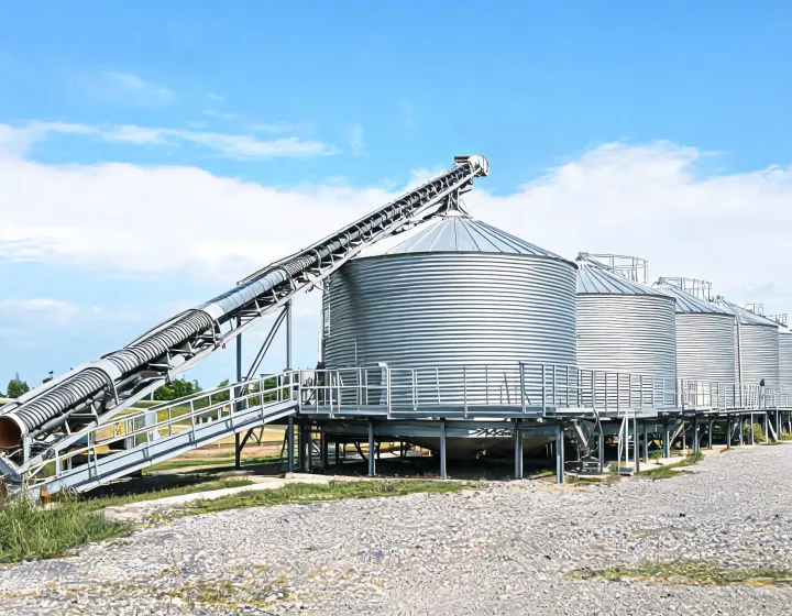 Loading auger and grain drying equipment